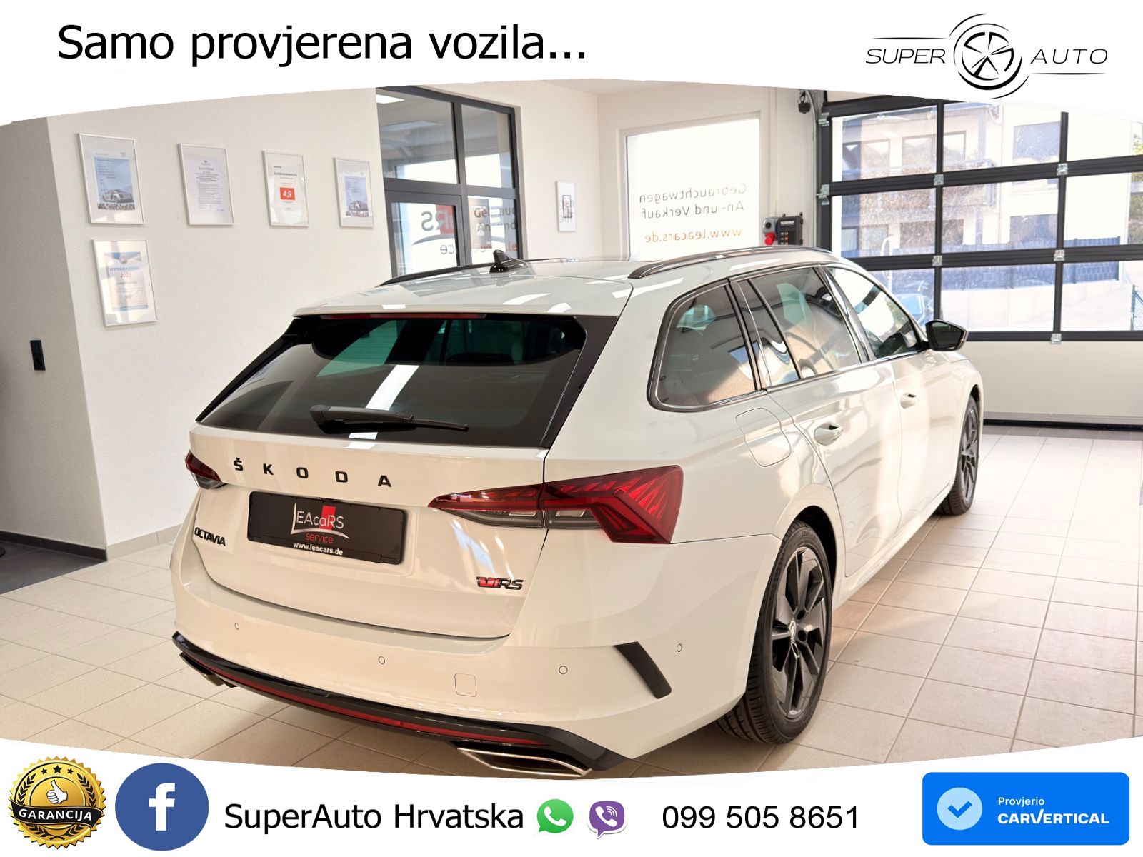 Škoda Octavia Combi RS 2.0 TSI (245 KS) DSG LED+GR SJED+ACC