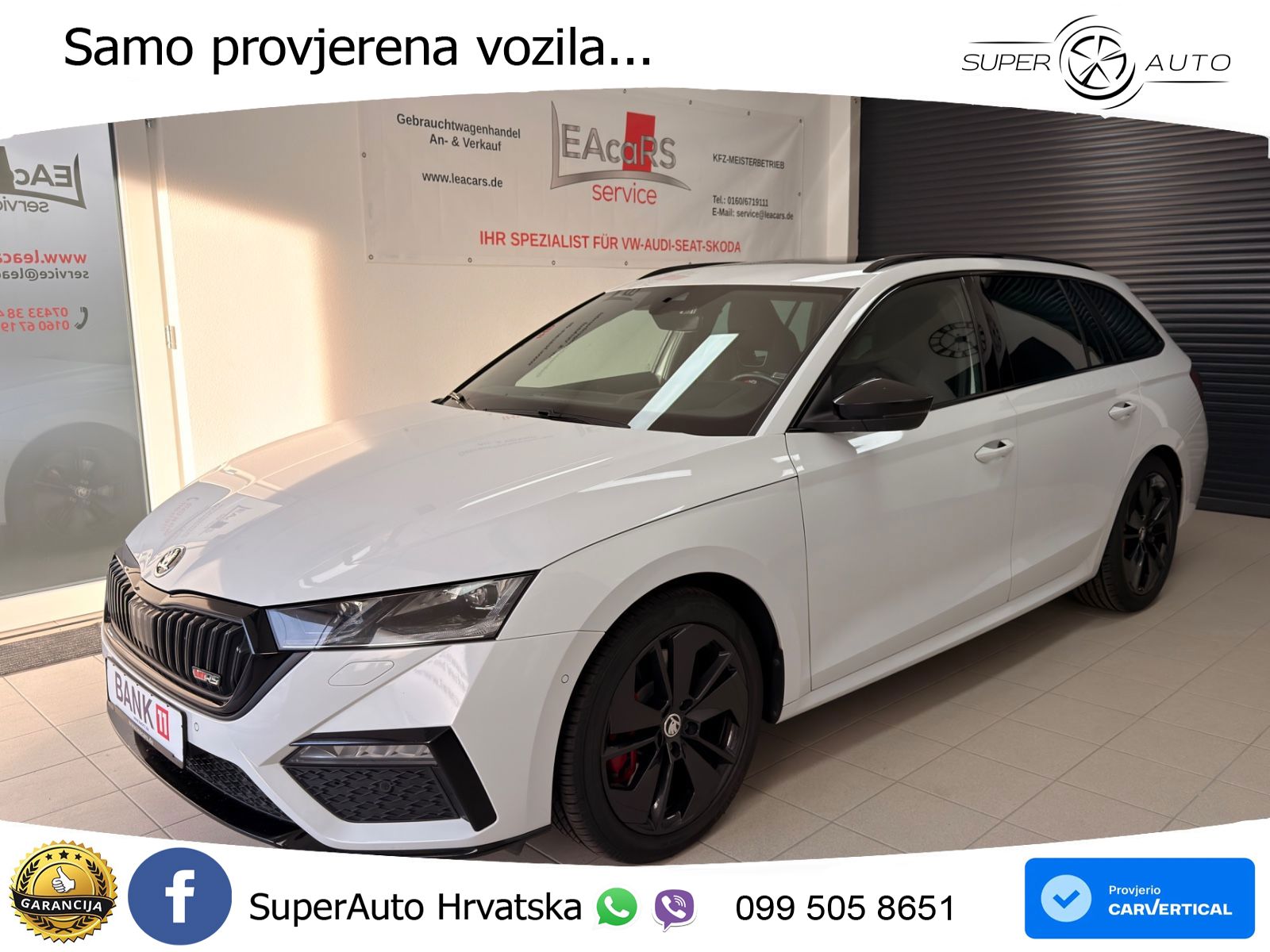 Škoda Octavia Combi RS 2.0 TSI (245 KS) DSG LED+GR SJED+ACC