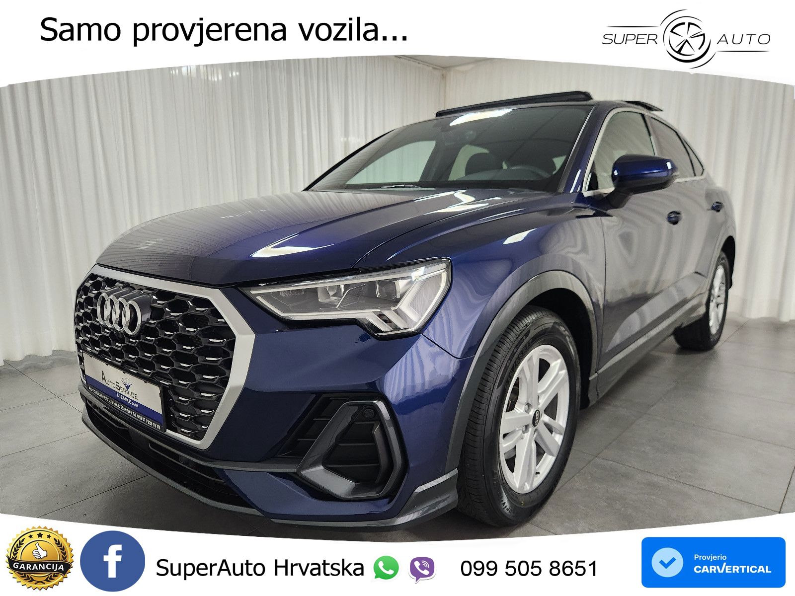 Audi Q3 II Sportback 35 TFSI (150 KS) S tronic S line LED+GR SJED+ACC