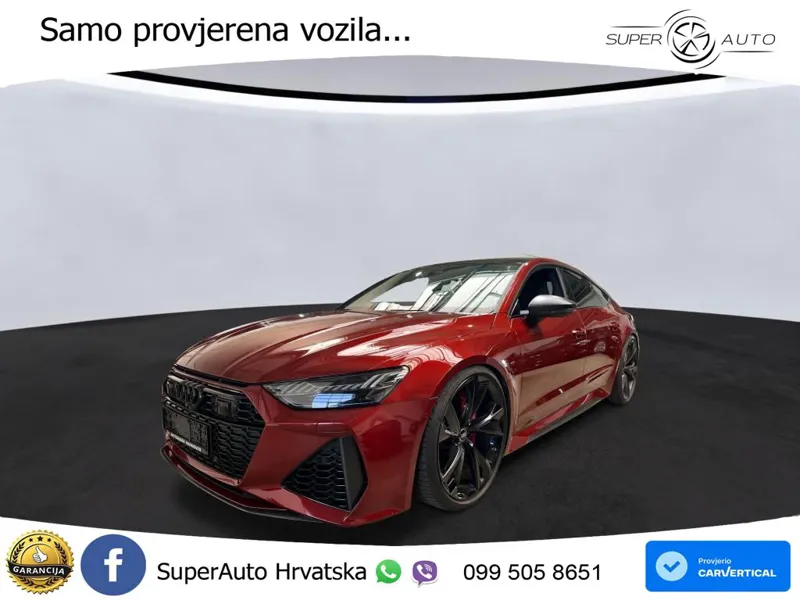 Audi RS7 4.0 TFSI V8 performance (630 KS) quattro tiptronic LED+GR SJED+ACC
