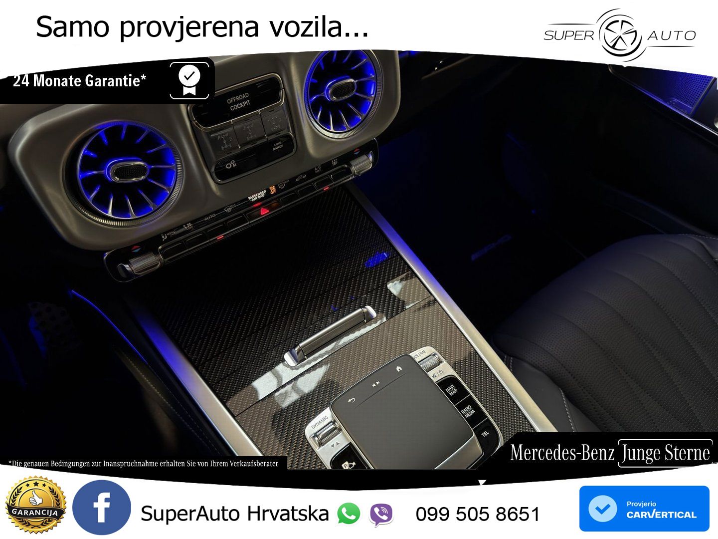 Mercedes AMG G 63 Long V8 (585 KS) 4MATIC 9G-TRONIC AMG SPEEDSHIFT TCT Superior LED+GR SJED+ACC