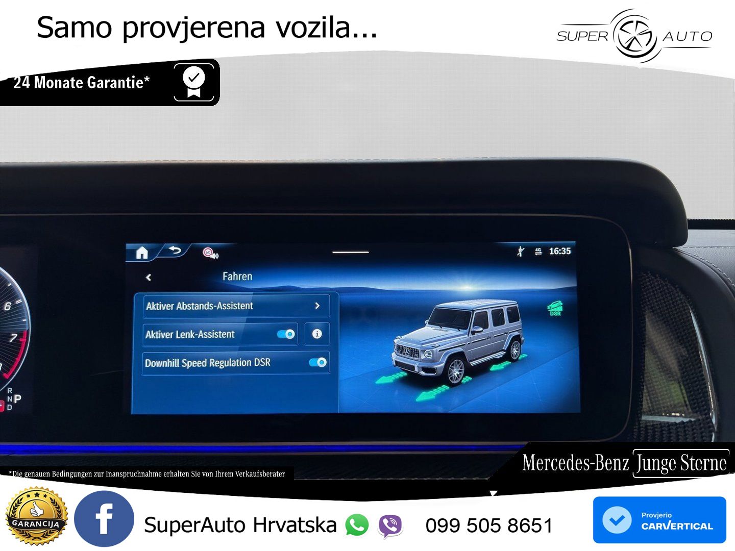 Mercedes AMG G 63 Long V8 (585 KS) 4MATIC 9G-TRONIC AMG SPEEDSHIFT TCT Superior LED+GR SJED+ACC