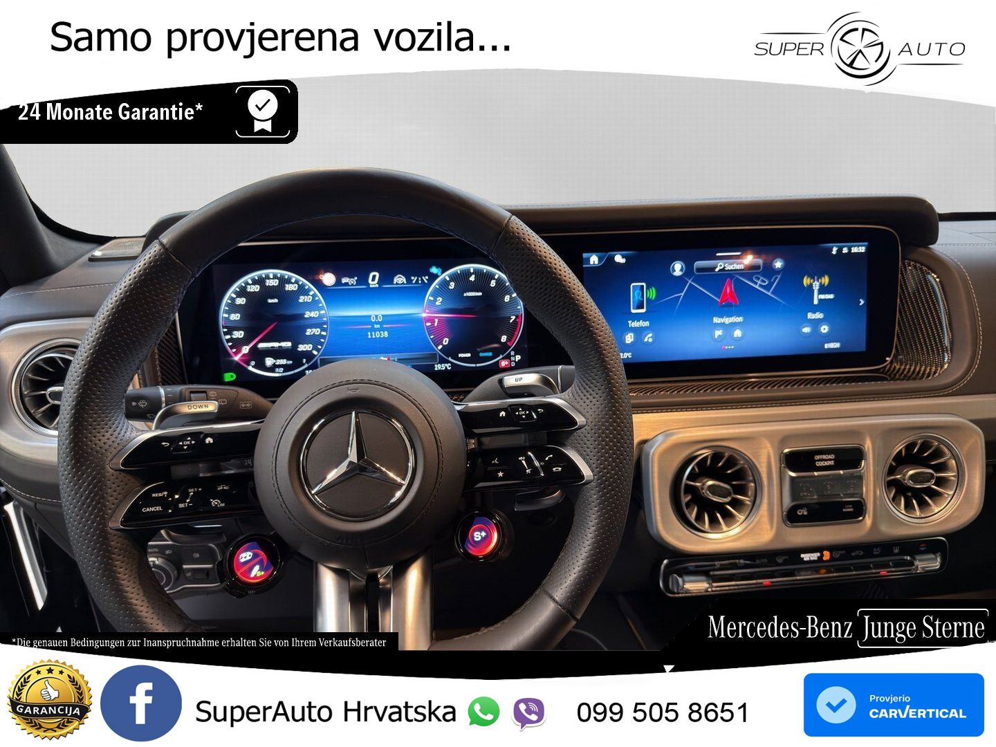Mercedes AMG G 63 Long V8 (585 KS) 4MATIC 9G-TRONIC AMG SPEEDSHIFT TCT Superior LED+GR SJED+ACC