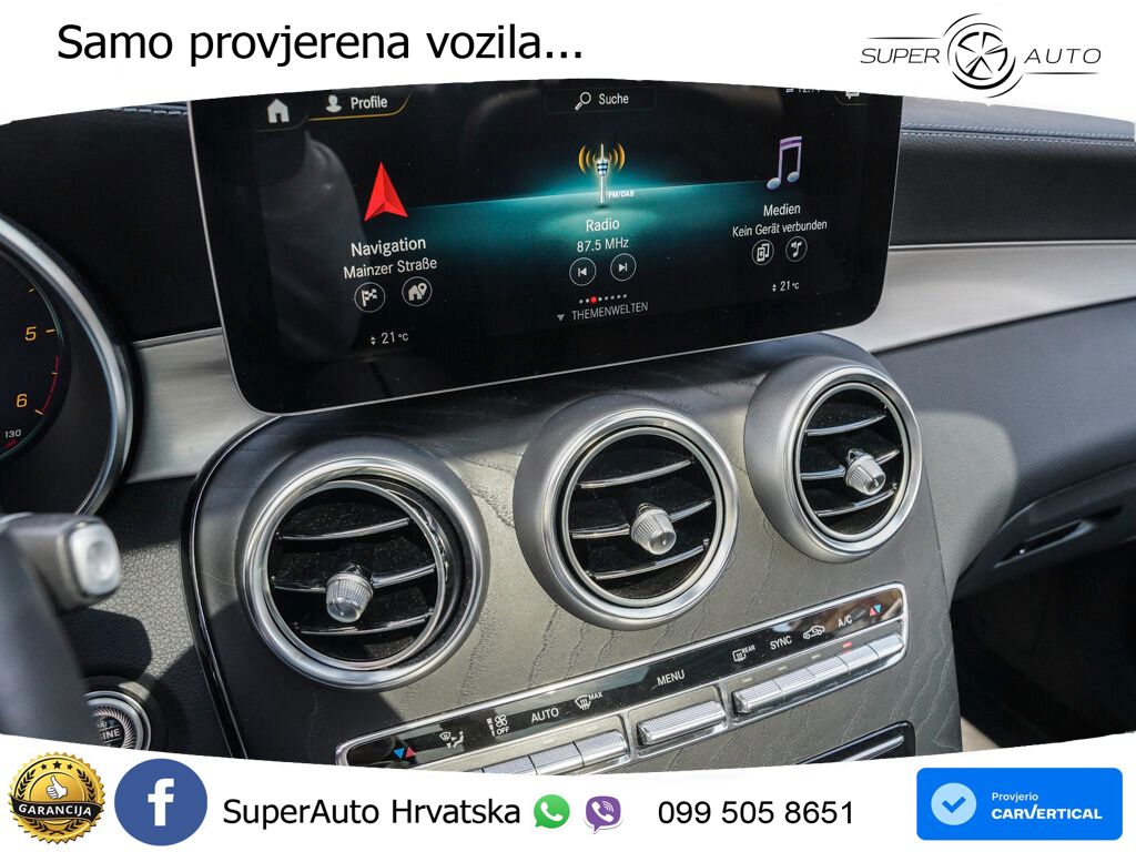 Mercedes GLC 300d (245 KS) 4MATIC G-TRONIC Night paket ACC+HEAD+GR SJED+360+PANO