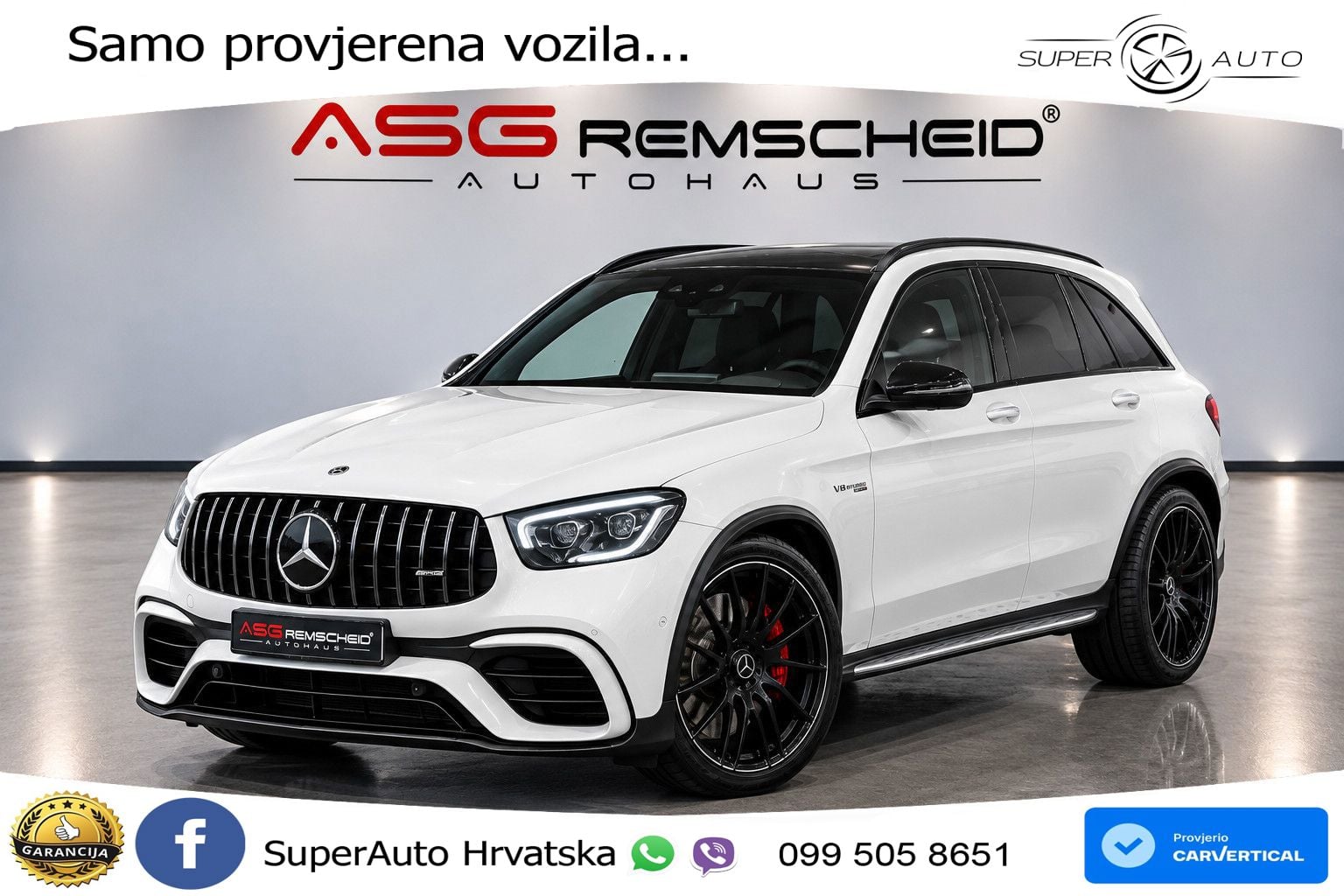 Mercedes AMG GLC 63 S V8 (510 KS) 4MATIC+ MCT LED+GR SJED+ACC