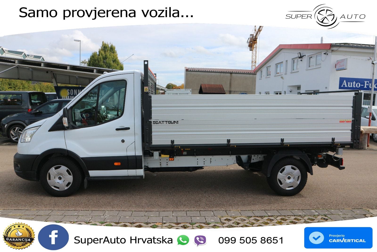 Ford Transit 3-Seitenkipper Pritsche hoch 350 L3 AHK 165 KS