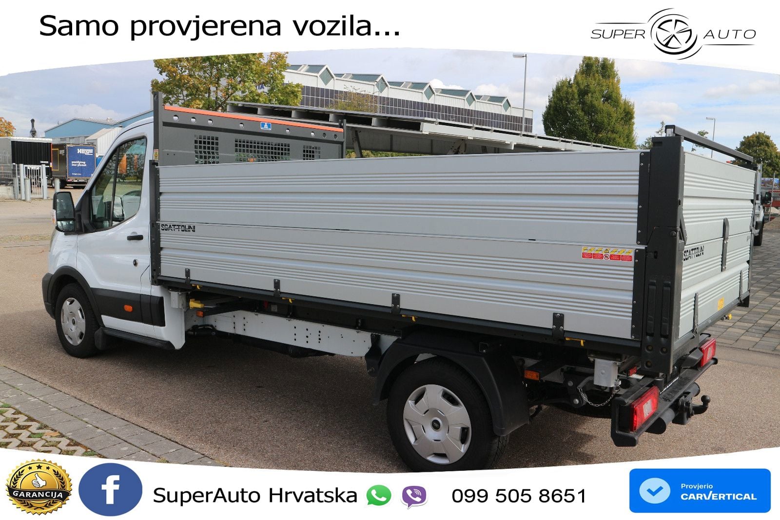 Ford Transit 3-Seitenkipper Pritsche hoch 350 L3 AHK 165 KS