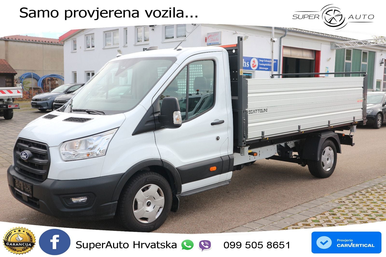 Ford Transit 3-Seitenkipper Pritsche hoch 350 L3 AHK 165 KS
