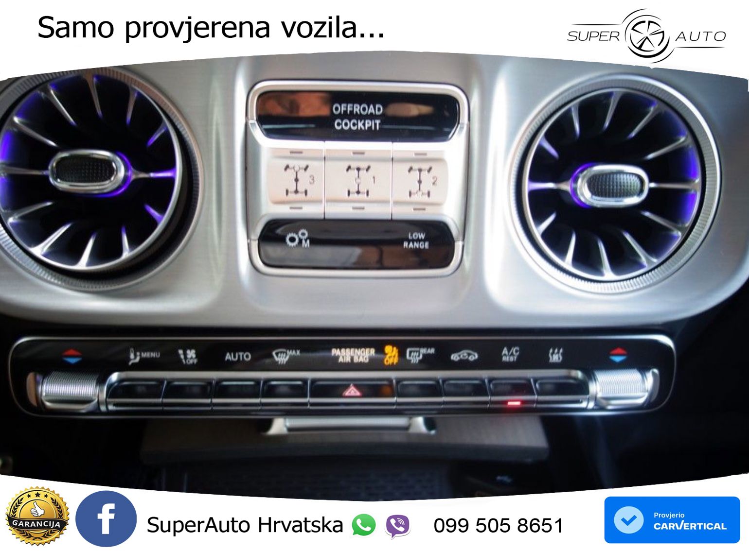Mercedes G 450d Long (367 KS) 4MATIC 9G-TRONIC Superior ZRAČNI+ACC+GR SJED+360+PANO