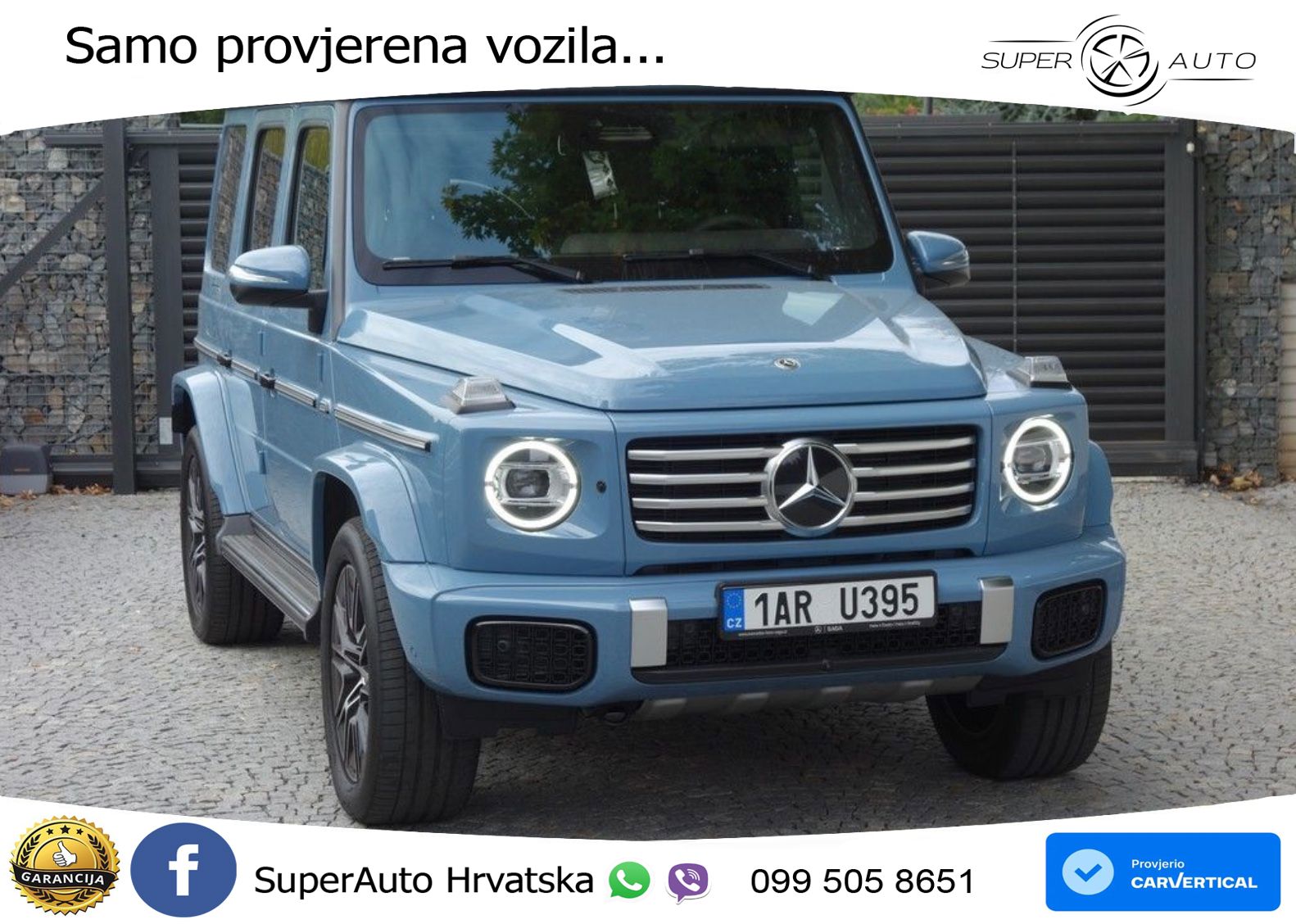 Mercedes G 450d Long (367 KS) 4MATIC 9G-TRONIC Superior ZRAČNI+ACC+GR SJED+360+PANO