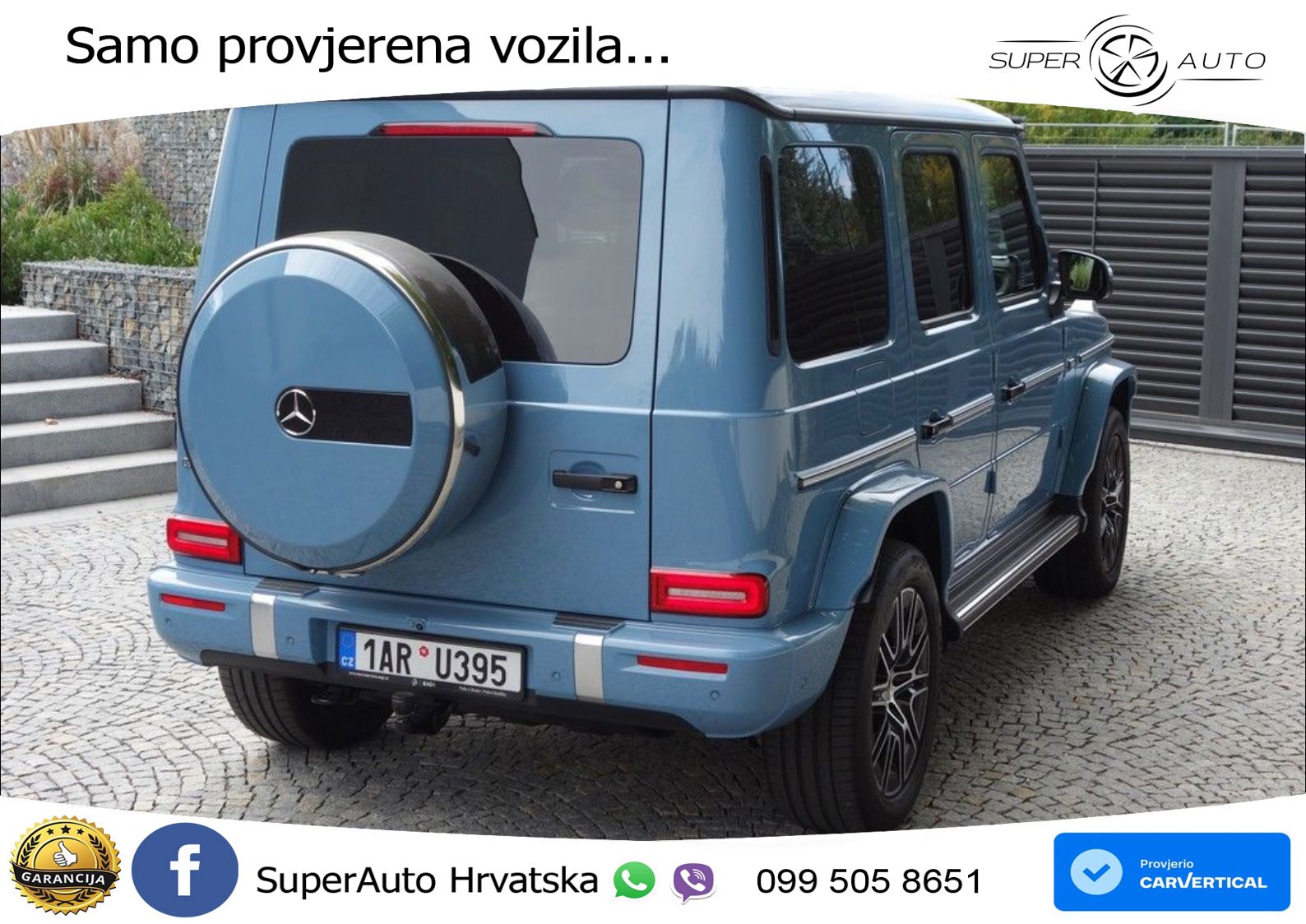 Mercedes G 450d Long (367 KS) 4MATIC 9G-TRONIC Superior ZRAČNI+ACC+GR SJED+360+PANO