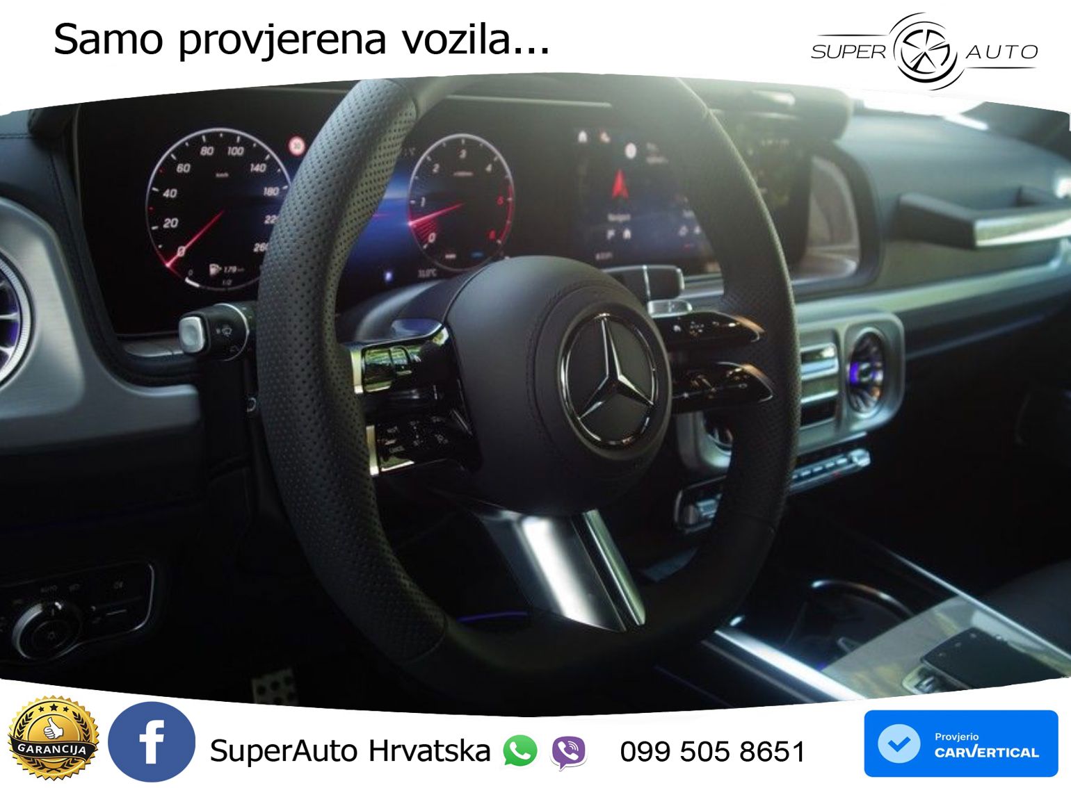 Mercedes G 450d Long (367 KS) 4MATIC 9G-TRONIC Superior ZRAČNI+ACC+GR SJED+360+PANO
