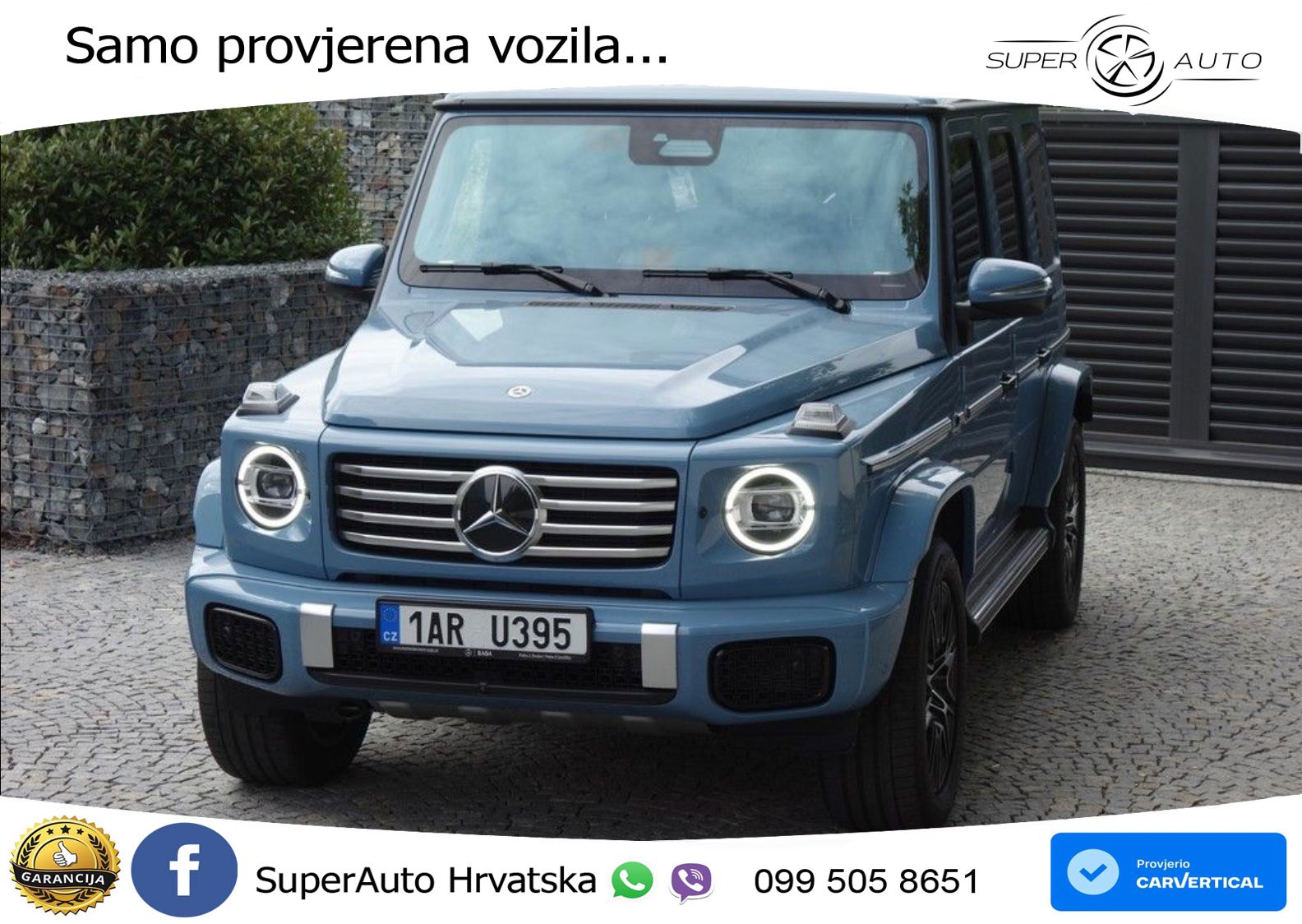Mercedes G 450d Long (367 KS) 4MATIC 9G-TRONIC Superior ZRAČNI+ACC+GR SJED+360+PANO