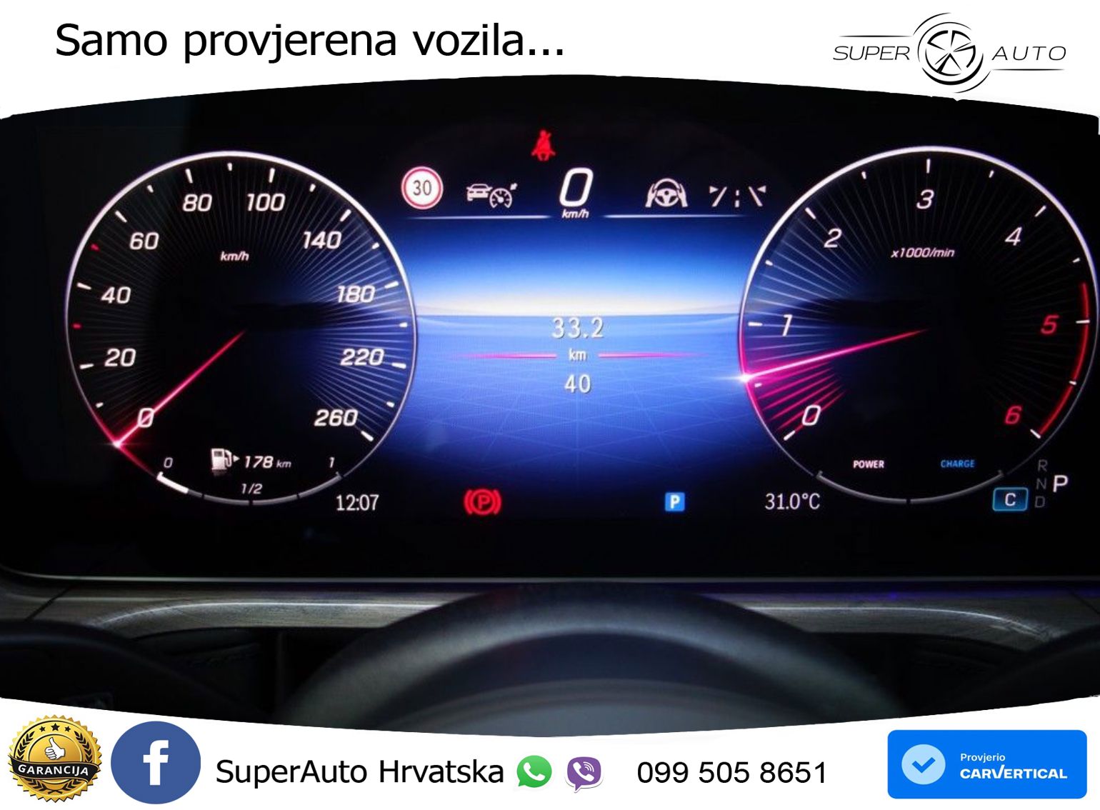 Mercedes G 450d Long (367 KS) 4MATIC 9G-TRONIC Superior ZRAČNI+ACC+GR SJED+360+PANO