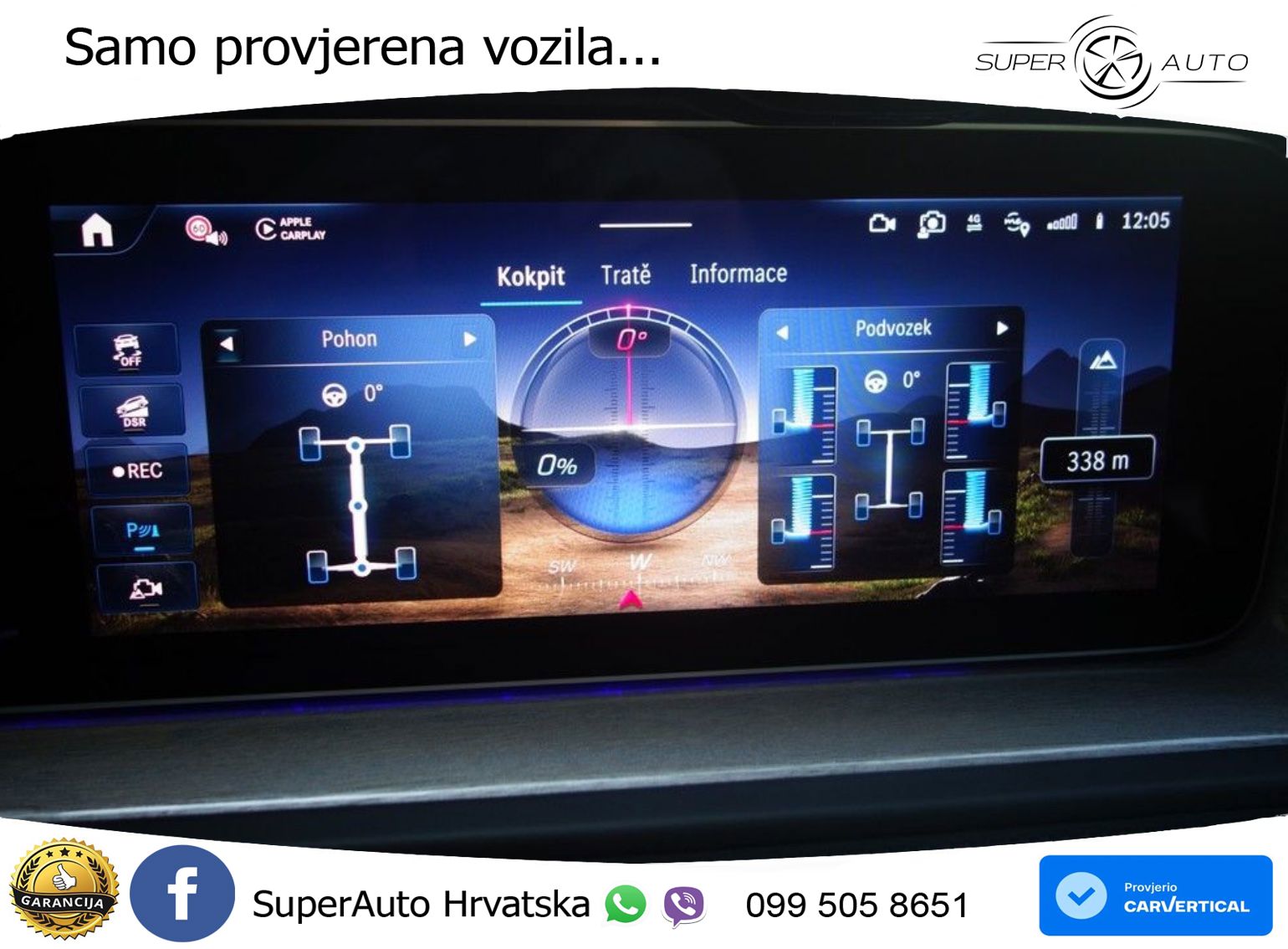 Mercedes G 450d Long (367 KS) 4MATIC 9G-TRONIC Superior ZRAČNI+ACC+GR SJED+360+PANO