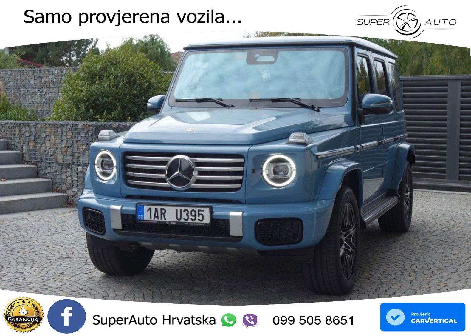 Mercedes G 450d Long (367 KS) 4MATIC 9G-TRONIC Superior ZRAČNI+ACC+GR SJED+360+PANO
