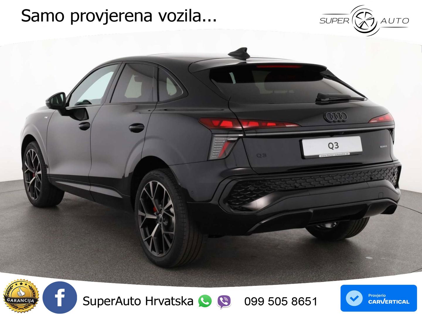 Audi Q3 III Sportback 2.0 TFSI (265 KS) quattro S tronic S line LED+GR SJED+ACC