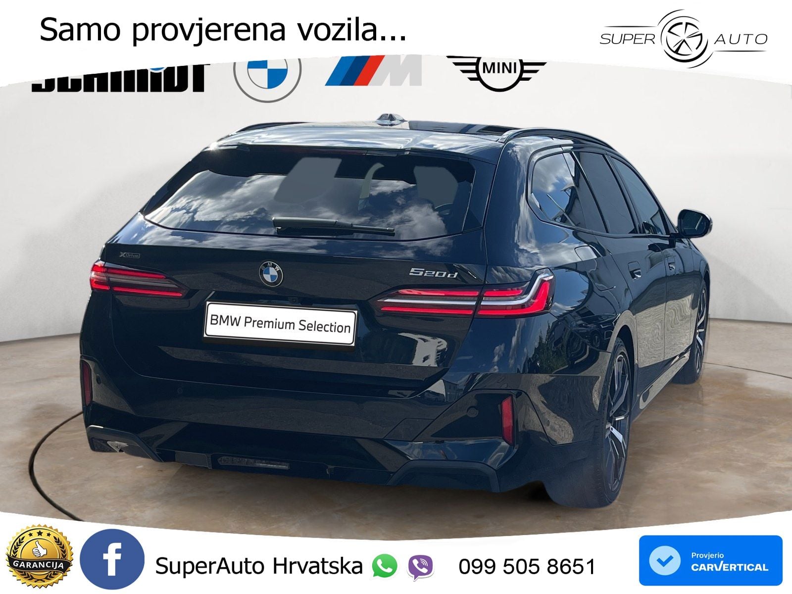 BMW 520d Touring (197 KS) xDrive Steptronic M Sport ACC+HEAD+4xGR SJED+360+PANO