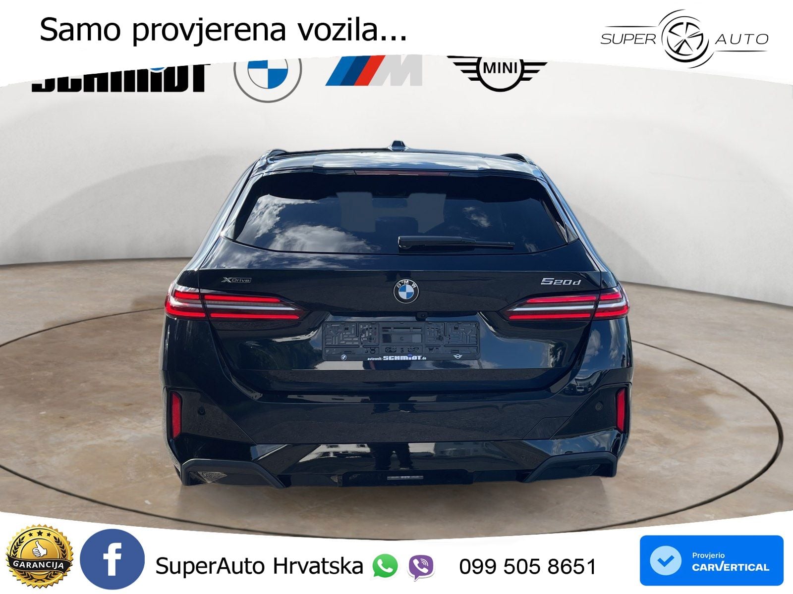 BMW 520d Touring (197 KS) xDrive Steptronic M Sport ACC+HEAD+4xGR SJED+360+PANO