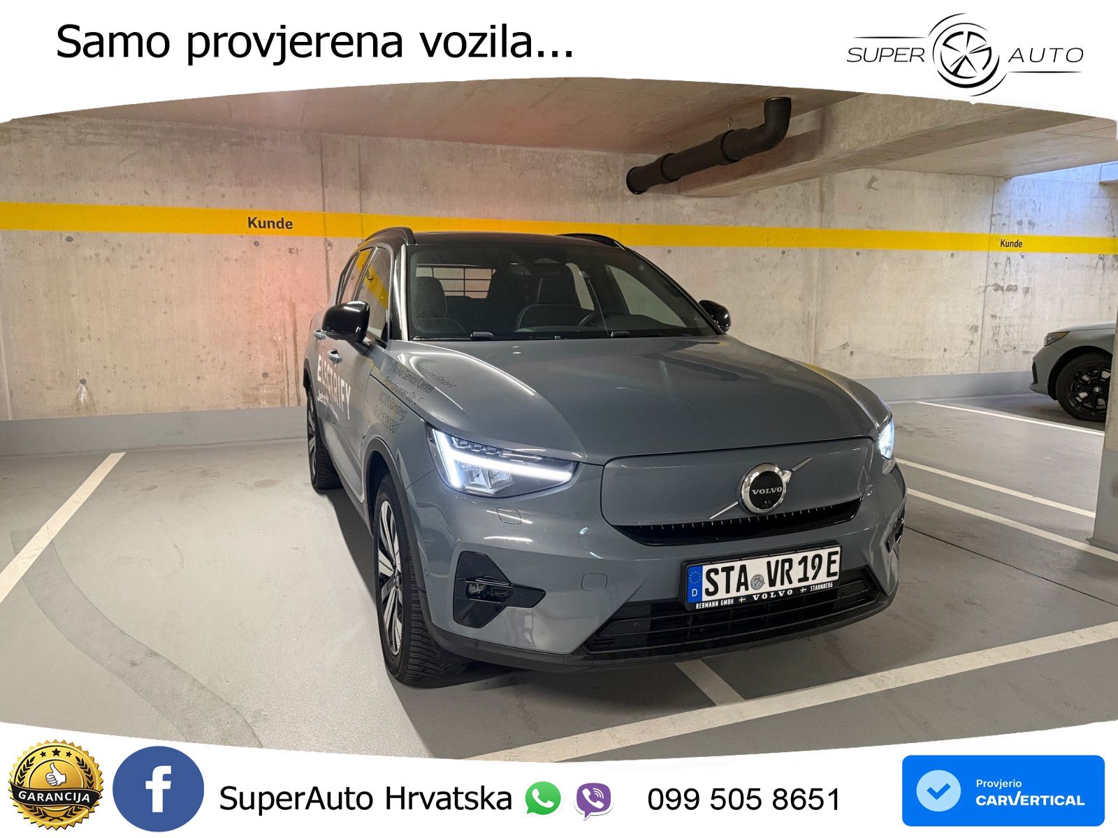 Volvo XC40 Recharge 69 kWh 231 KS Single Motor LED+GR SJED+ACC