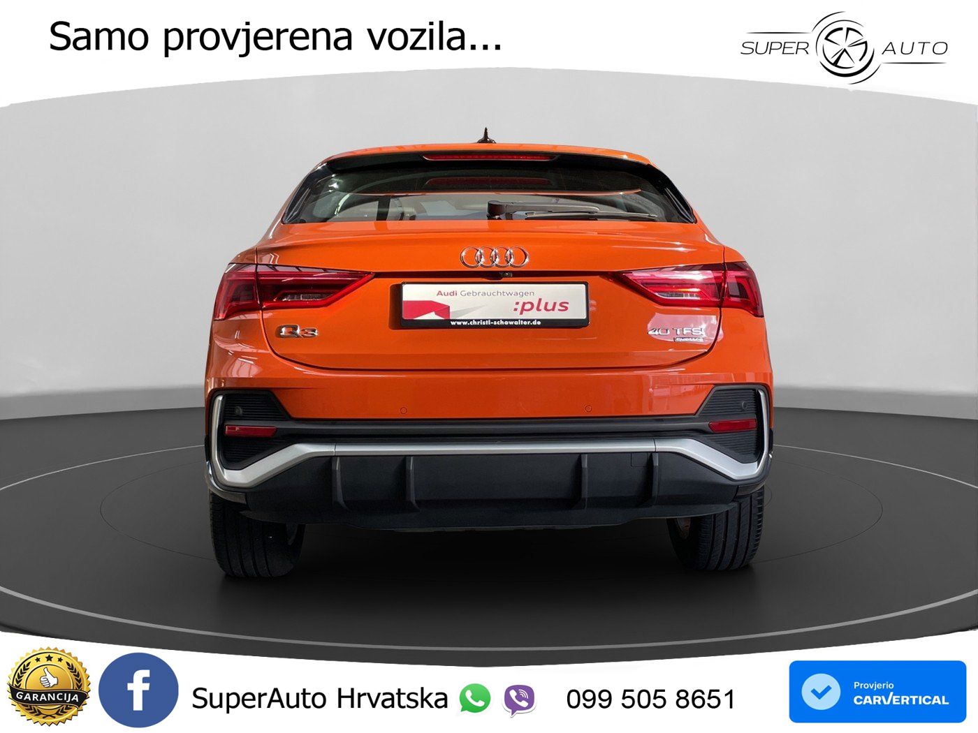 Audi Q3 Sportback 40 TFSI (190 KS) quattro S tronic S line LED+GR SJED+ACC