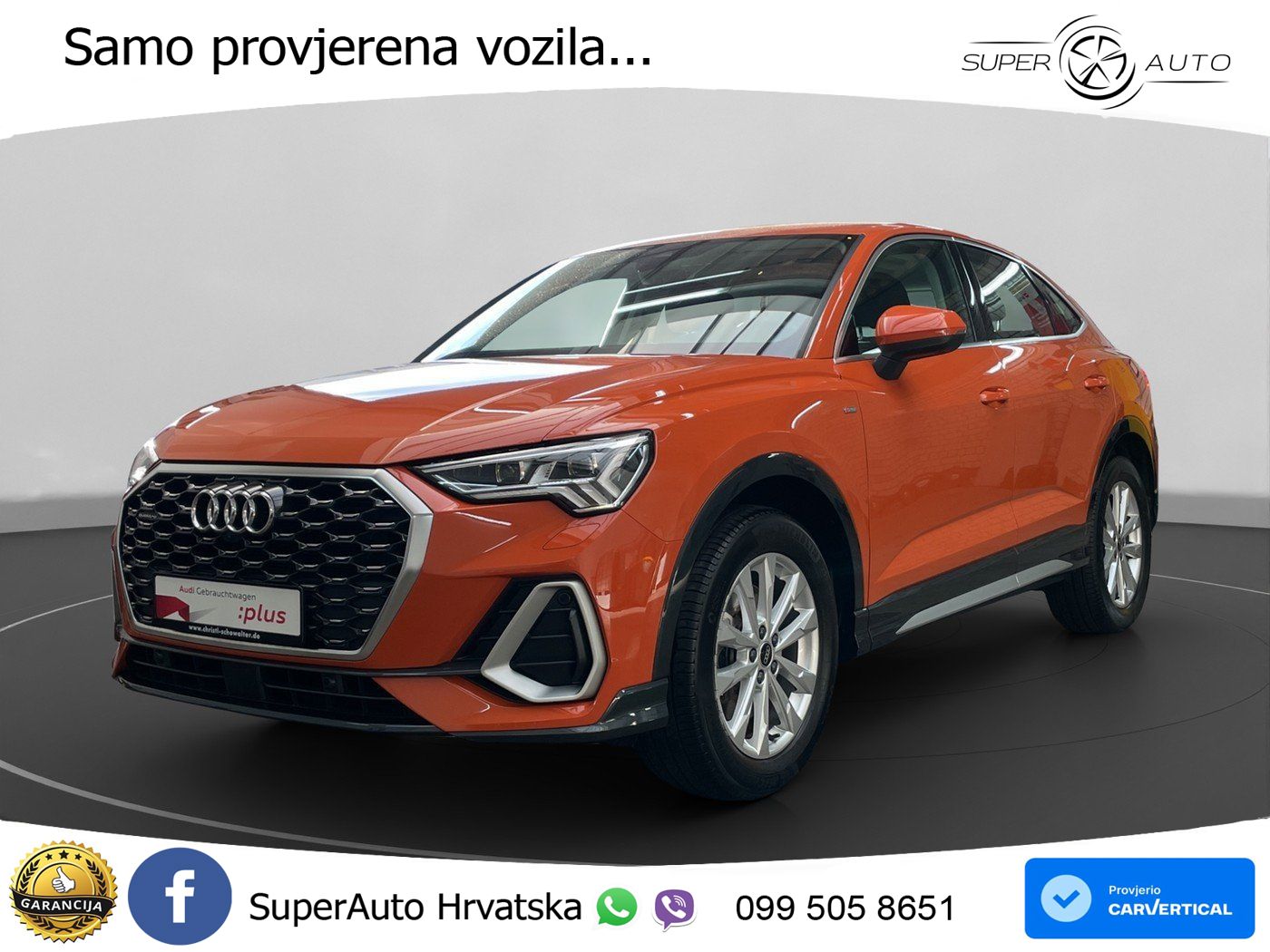 Audi Q3 Sportback 40 TFSI (190 KS) quattro S tronic S line LED+GR SJED+ACC