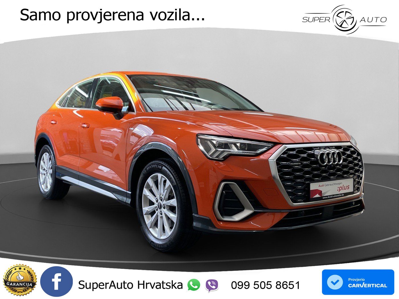 Audi Q3 Sportback 40 TFSI (190 KS) quattro S tronic S line LED+GR SJED+ACC