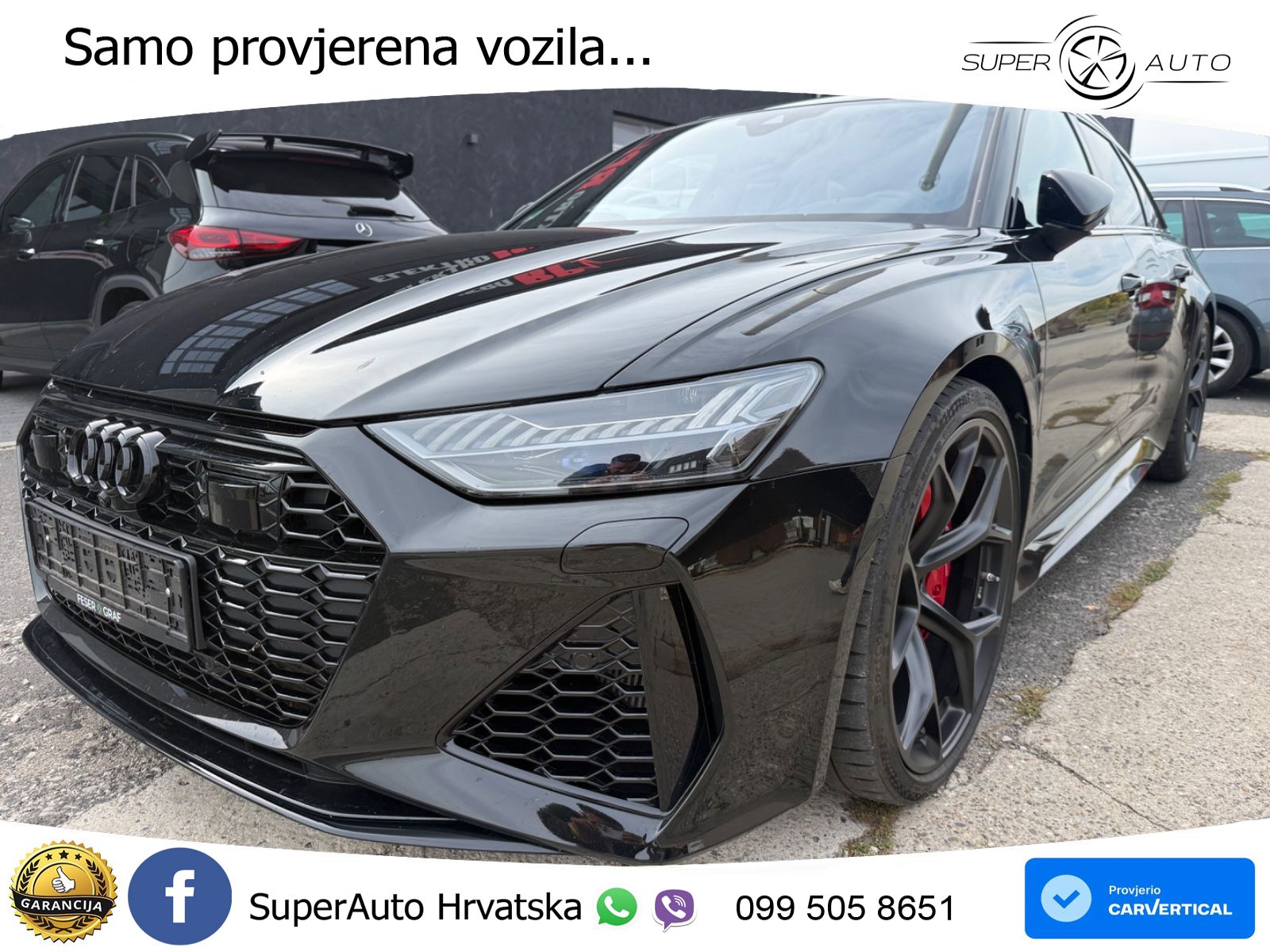 Audi RS6 Avant 4.0 TFSI V8 performance (630 KS)  quattro tiptronic LED+GR SJED+ACC