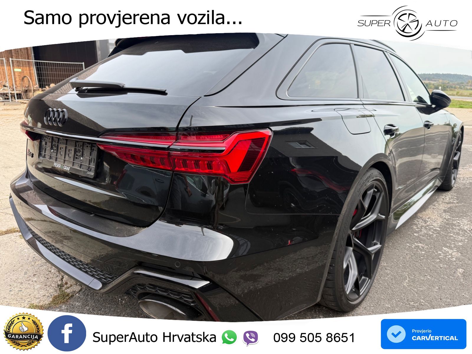 Audi RS6 Avant 4.0 TFSI V8 performance (630 KS)  quattro tiptronic LED+GR SJED+ACC