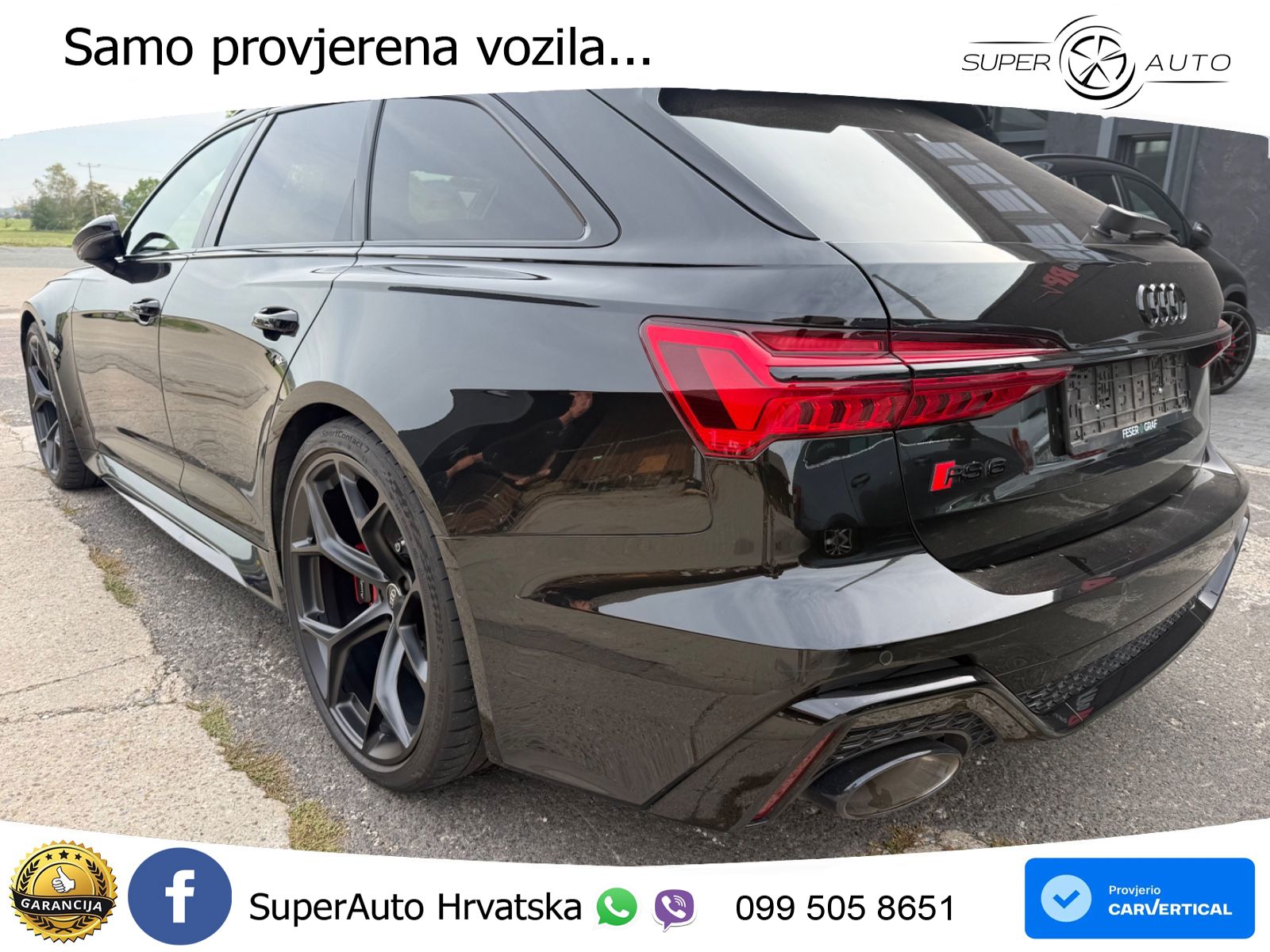 Audi RS6 Avant 4.0 TFSI V8 performance (630 KS)  quattro tiptronic LED+GR SJED+ACC