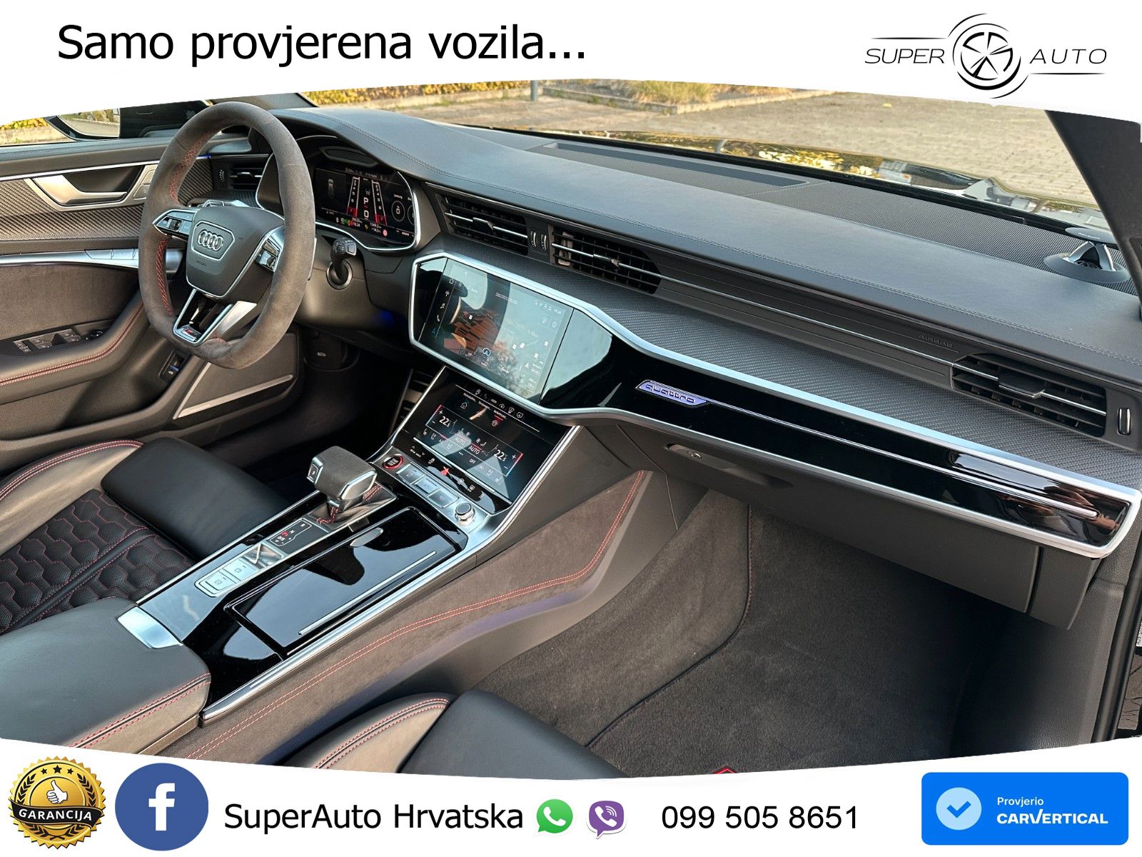 Audi RS6 Avant 4.0 TFSI V8 performance (630 KS)  quattro tiptronic LED+GR SJED+ACC