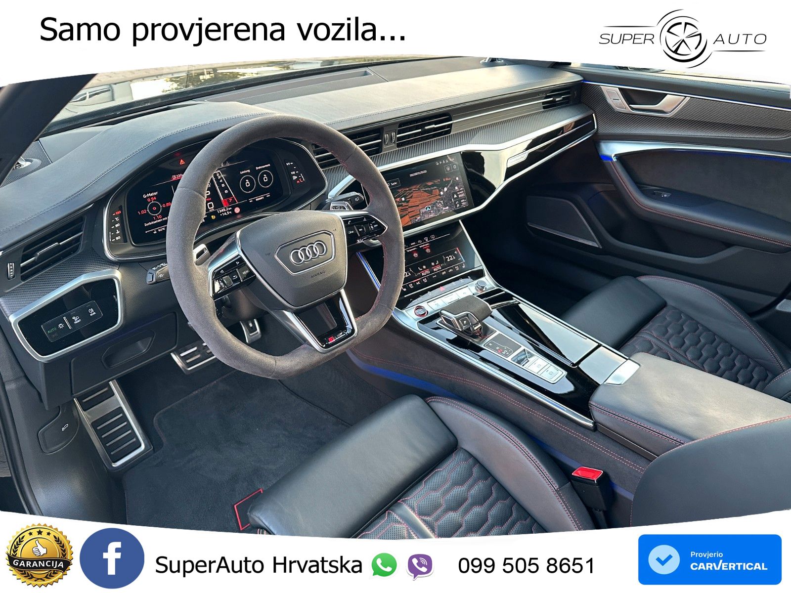 Audi RS6 Avant 4.0 TFSI V8 performance (630 KS)  quattro tiptronic LED+GR SJED+ACC