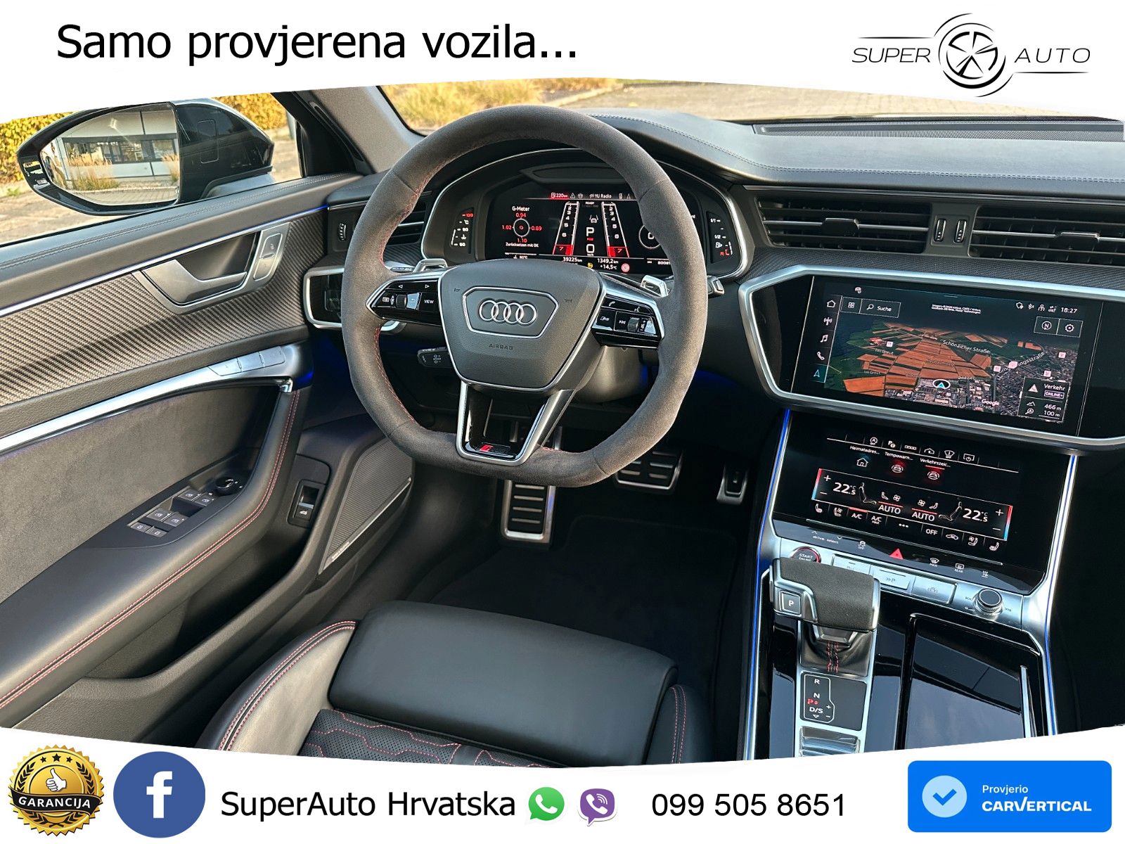 Audi RS6 Avant 4.0 TFSI V8 performance (630 KS)  quattro tiptronic LED+GR SJED+ACC