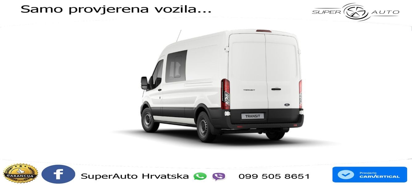 Ford Transit Kasten DoKa 350 L3 Trend Aut. AHK*360*NA 165 KS
