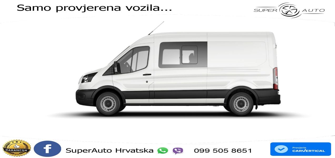 Ford Transit Kasten DoKa 350 L3 Trend Aut. AHK*360*NA 165 KS