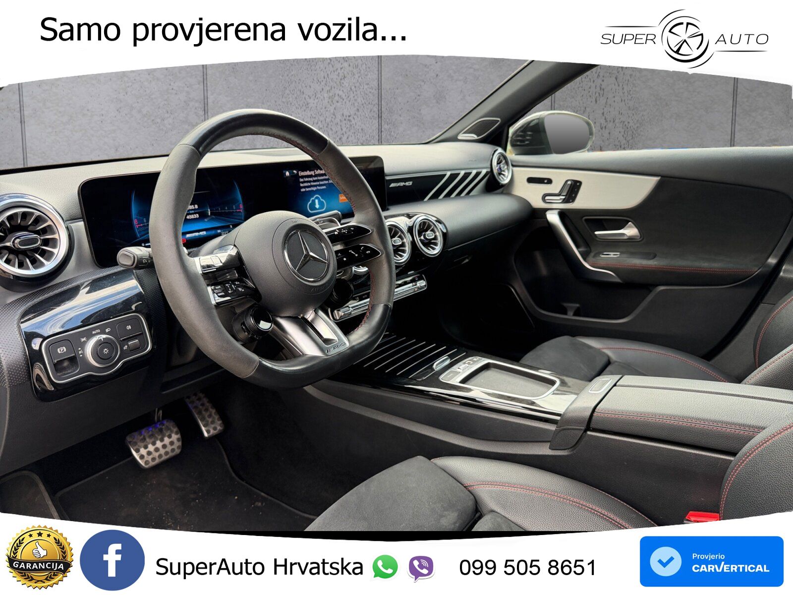 Mercedes-Benz AMG A 45 S 4MATIC+ AMG SPEEDSHIFT DCT 8G ACC+GR SJED+360+PANO