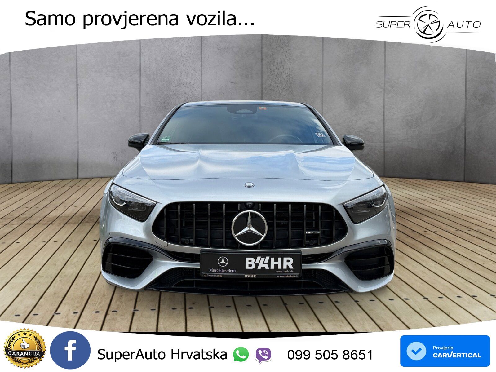 Mercedes-Benz AMG A 45 S 4MATIC+ AMG SPEEDSHIFT DCT 8G ACC+GR SJED+360+PANO