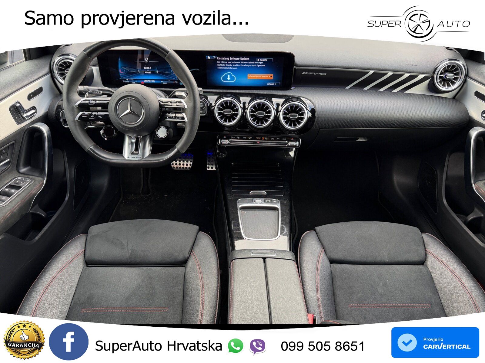 Mercedes-Benz AMG A 45 S 4MATIC+ AMG SPEEDSHIFT DCT 8G ACC+GR SJED+360+PANO