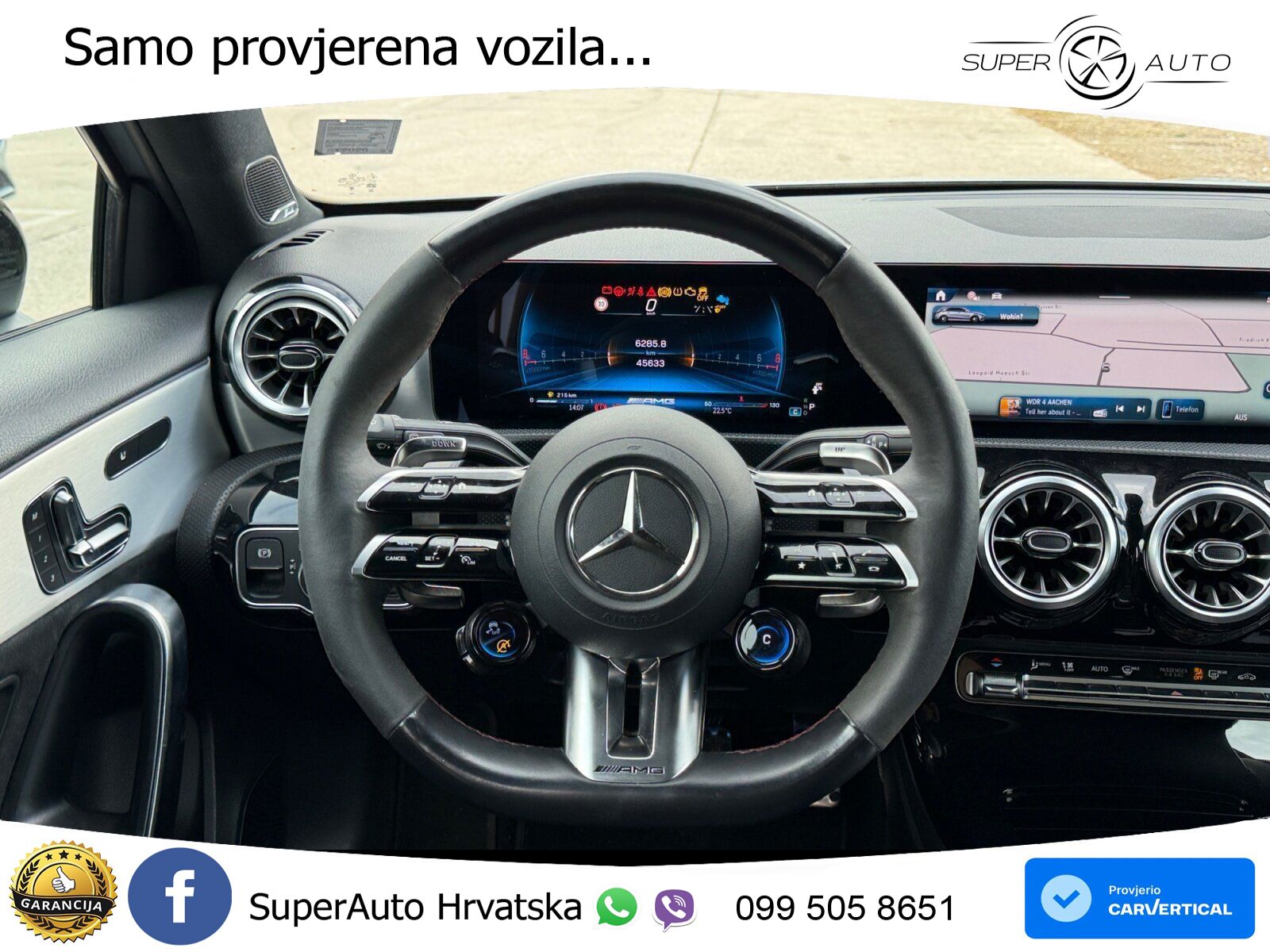 Mercedes-Benz AMG A 45 S 4MATIC+ AMG SPEEDSHIFT DCT 8G ACC+GR SJED+360+PANO