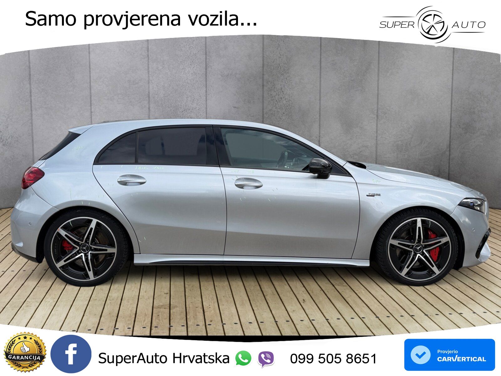 Mercedes-Benz AMG A 45 S 4MATIC+ AMG SPEEDSHIFT DCT 8G ACC+GR SJED+360+PANO