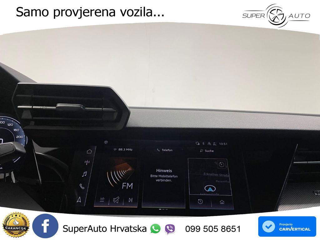 Audi A3 40 TFSIe (204 KS) S tronic S line LED+GR SJED+ACC