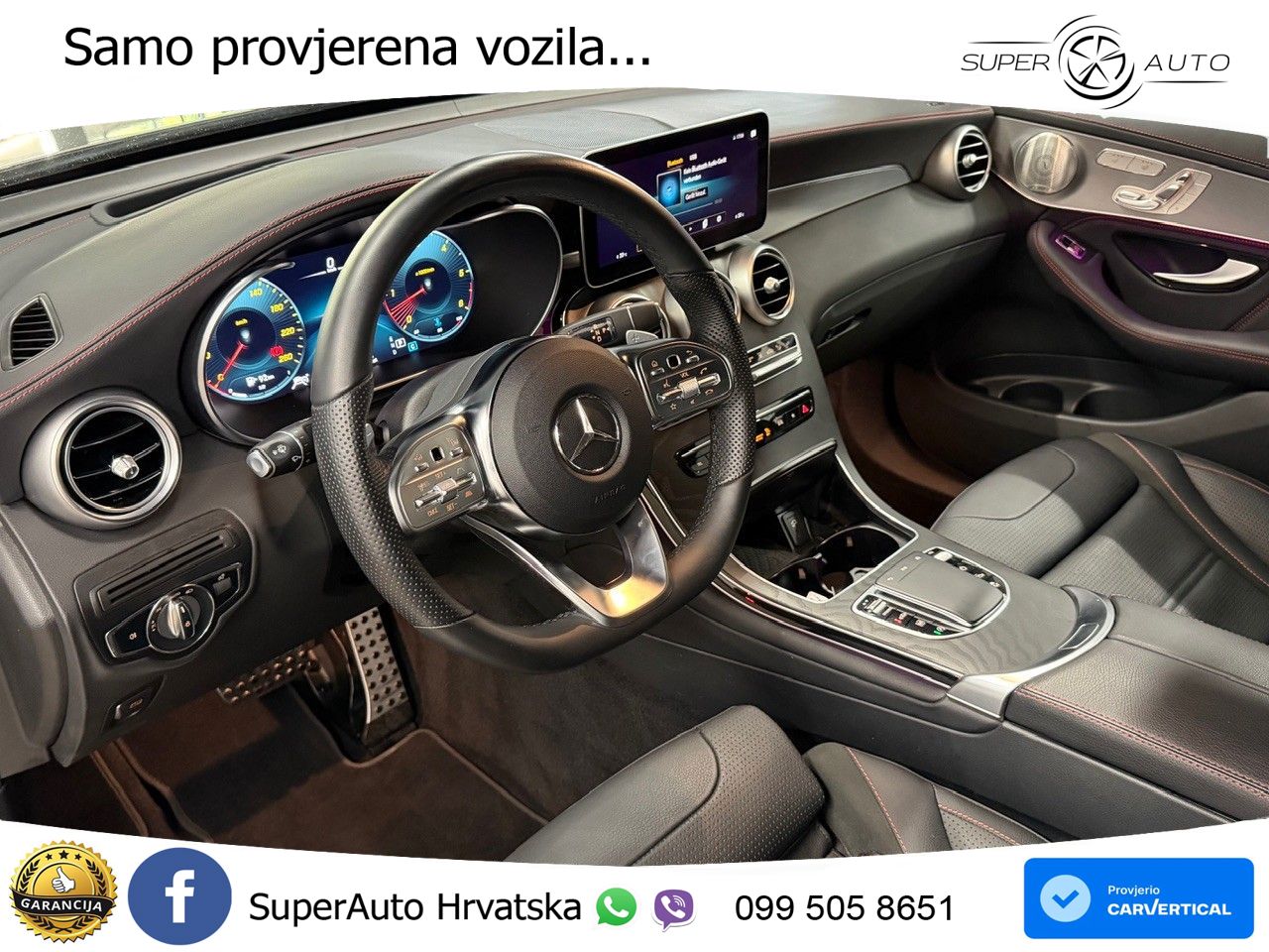 Mercedes GLC Coupe 400d (330 KS) 4MATIC 9G-TRONIC AMG ZRAČNI+ACC+4xGR SJED+KAM