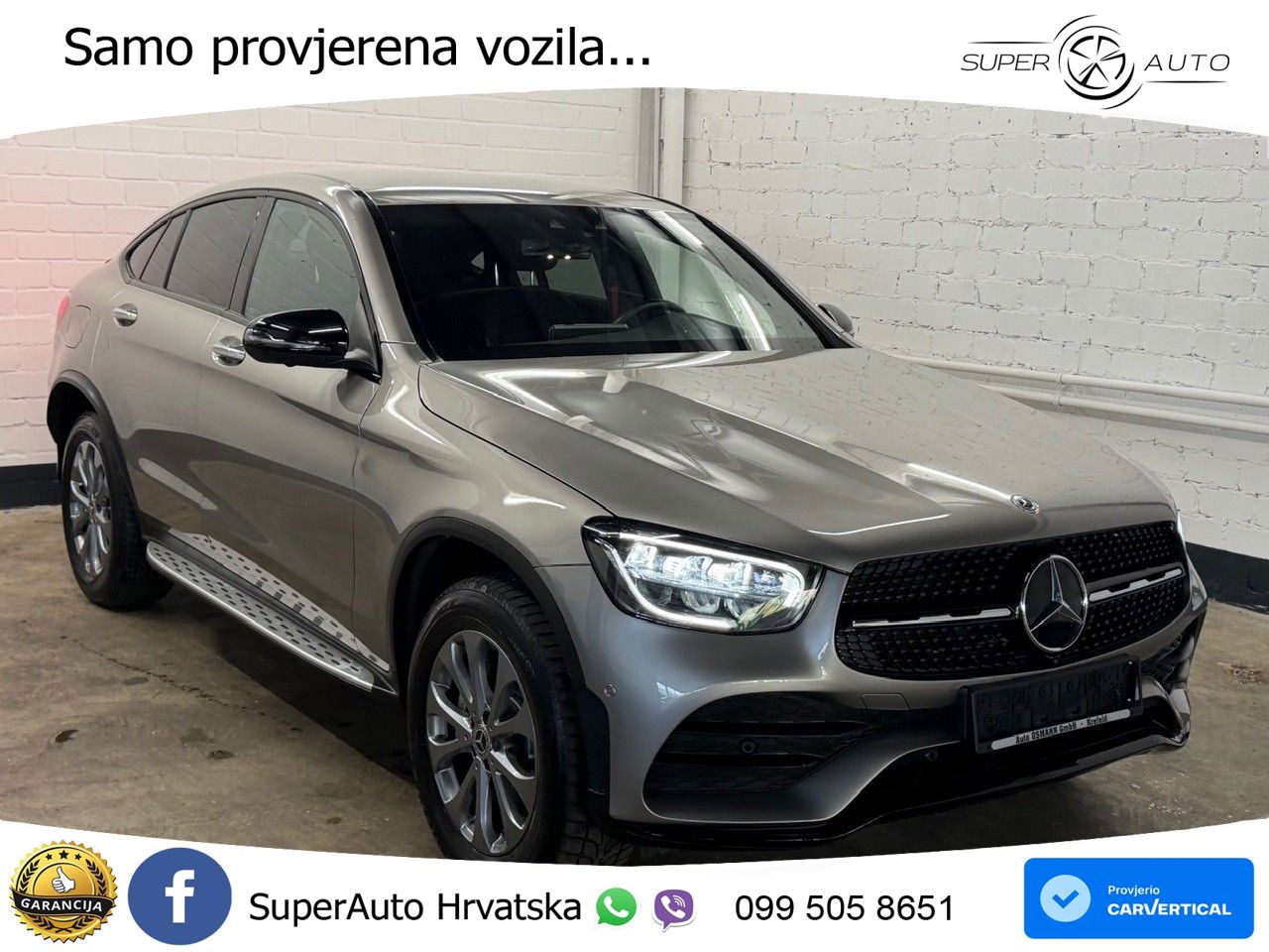 Mercedes GLC Coupe 400d (330 KS) 4MATIC 9G-TRONIC AMG ZRAČNI+ACC+4xGR SJED+KAM