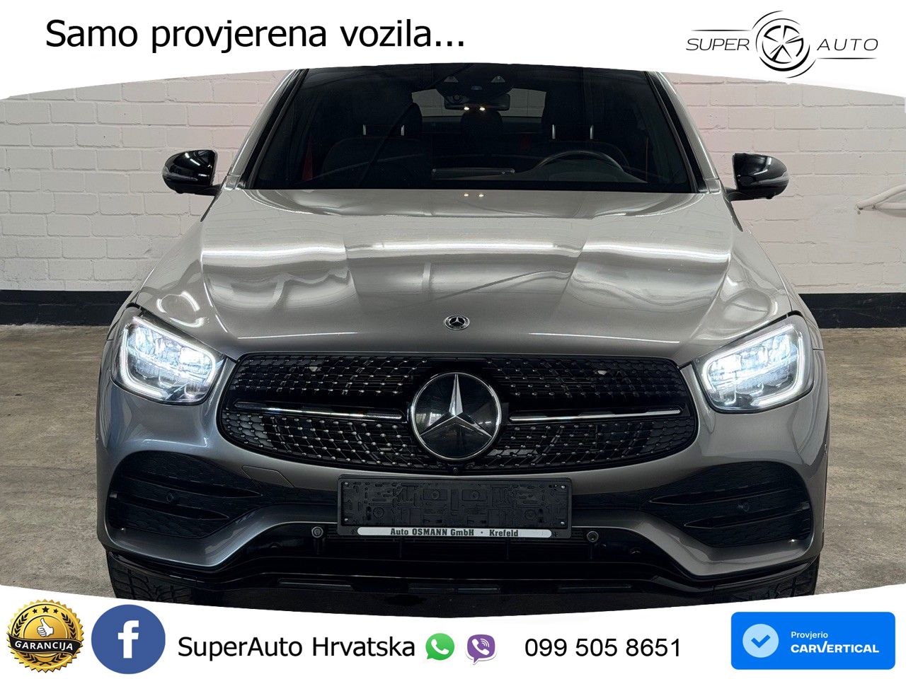 Mercedes GLC Coupe 400d (330 KS) 4MATIC 9G-TRONIC AMG ZRAČNI+ACC+4xGR SJED+KAM