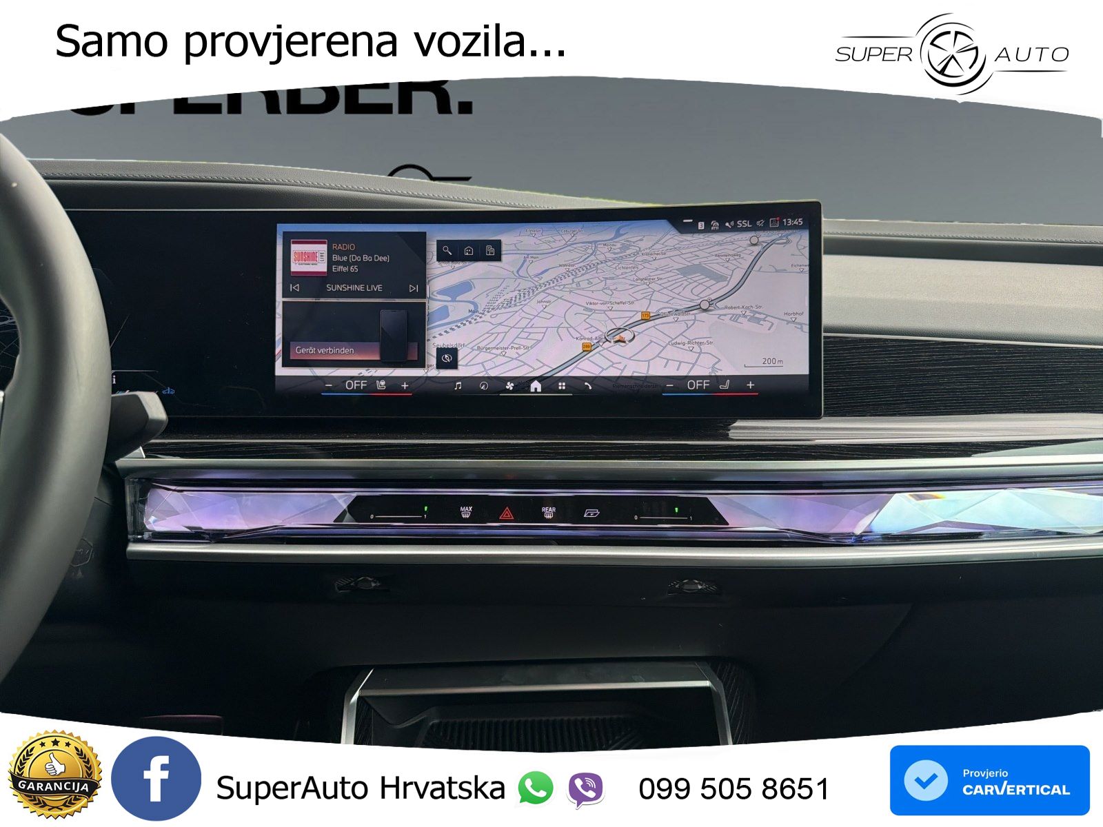 BMW 740d (299 KS) xDrive Steptronic ZRAČNI+ACC+GR SJED+KAM+PANO