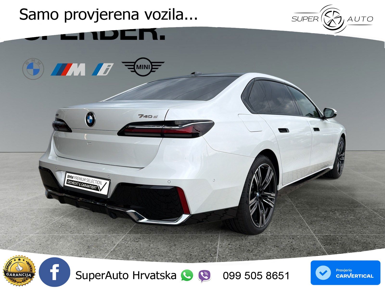 BMW 740d (299 KS) xDrive Steptronic ZRAČNI+ACC+GR SJED+KAM+PANO