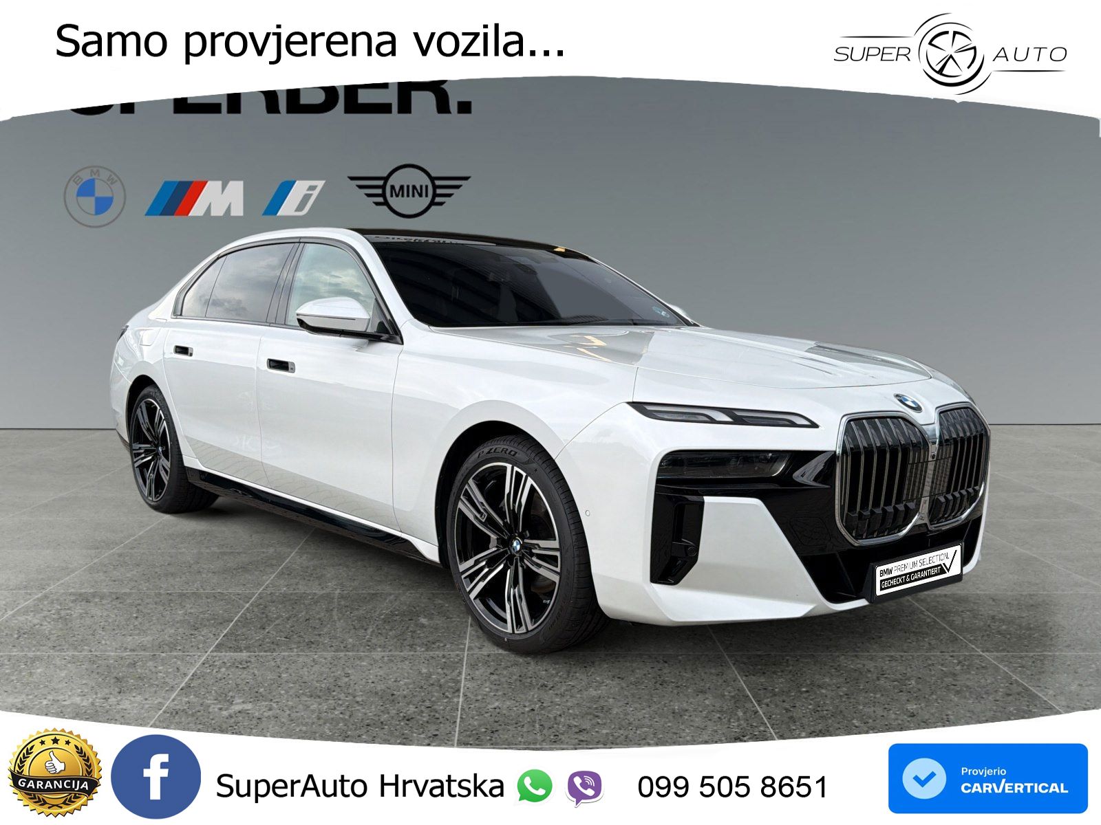 BMW 740d (299 KS) xDrive Steptronic ZRAČNI+ACC+GR SJED+KAM+PANO