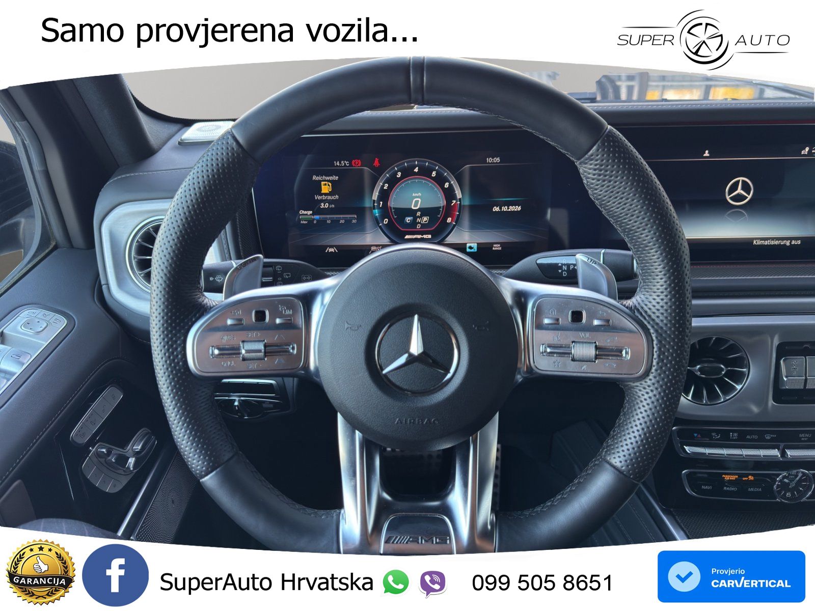 Mercedes AMG G 63 Long V8 (585 KS) 4MATIC 9G-TRONIC AMG SPEEDSHIFT PLUS Manufaktur ACC+GR SJED+360+PANO