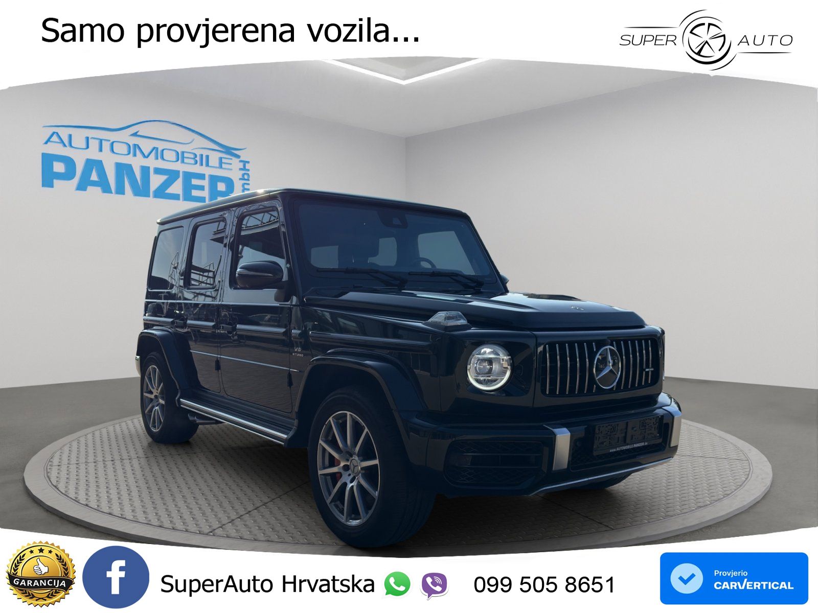 Mercedes AMG G 63 Long V8 (585 KS) 4MATIC 9G-TRONIC AMG SPEEDSHIFT PLUS Manufaktur ACC+GR SJED+360+PANO