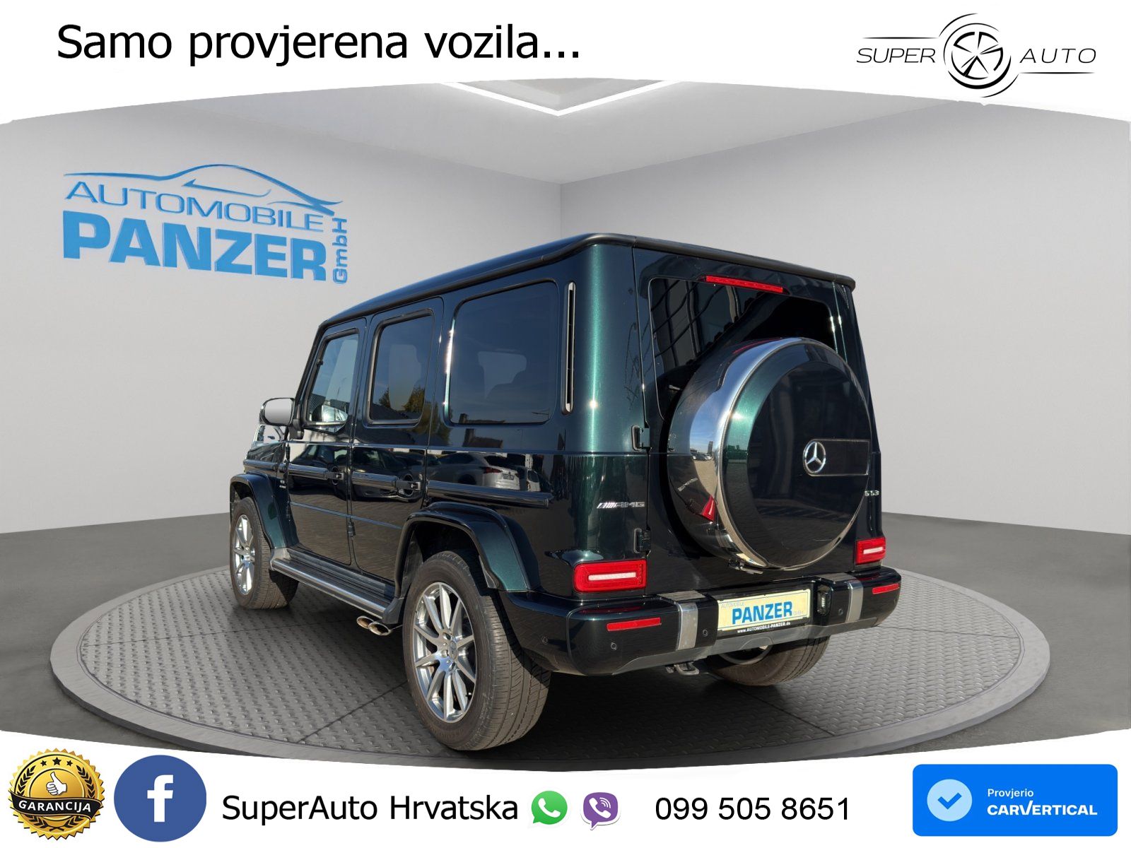 Mercedes AMG G 63 Long V8 (585 KS) 4MATIC 9G-TRONIC AMG SPEEDSHIFT PLUS Manufaktur ACC+GR SJED+360+PANO
